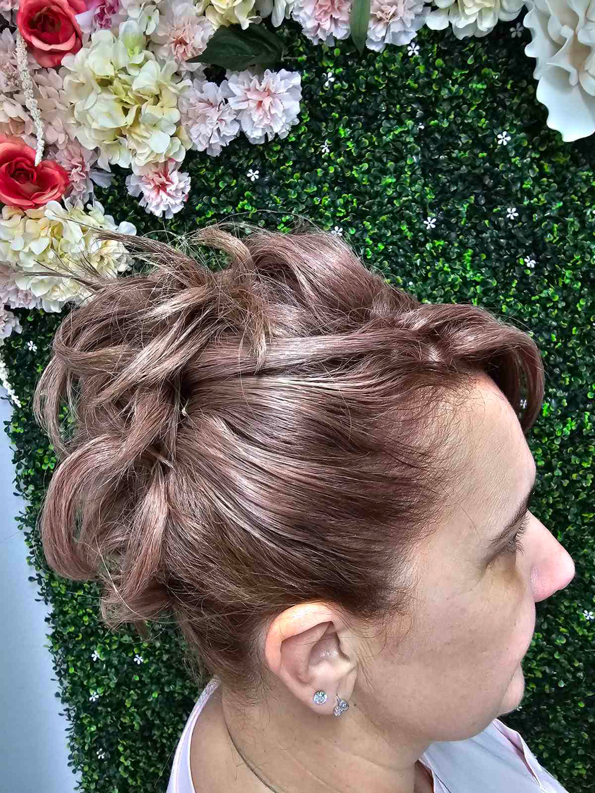Hair transformation results - professional styling at Pink Hair Salon Clearwater